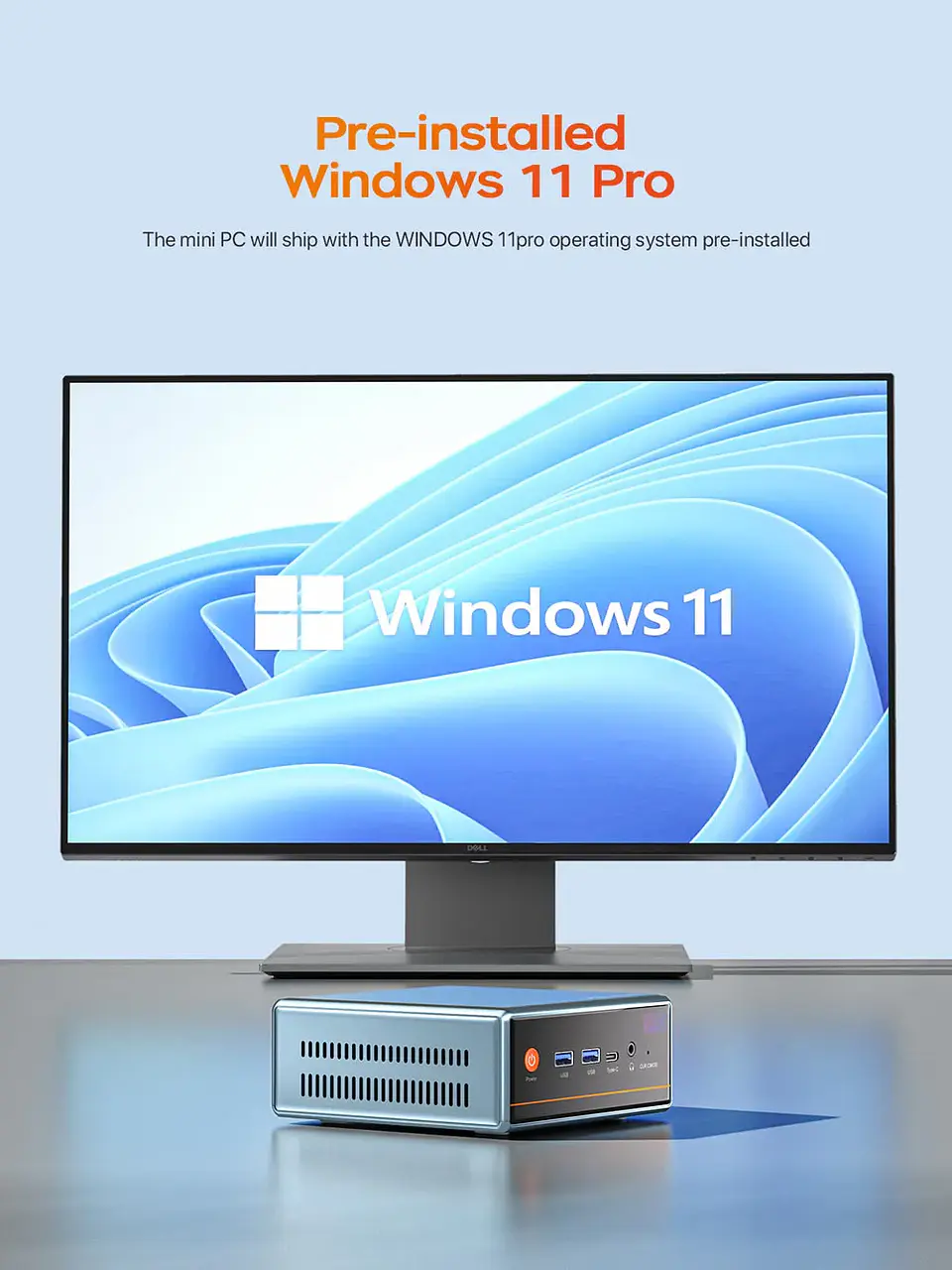 Mini PC PELADN WO4  con AMD Ryzen 7 5700U 16GB RAM DDR4 1TB SDD 4