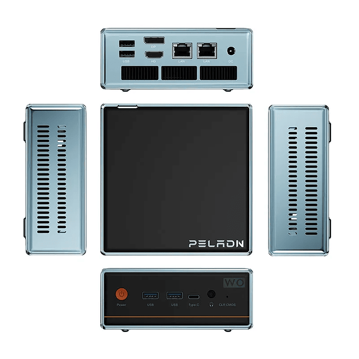 Mini PC PELADN WO4  con AMD Ryzen 7 5700U 16GB RAM DDR4 1TB SDD 11