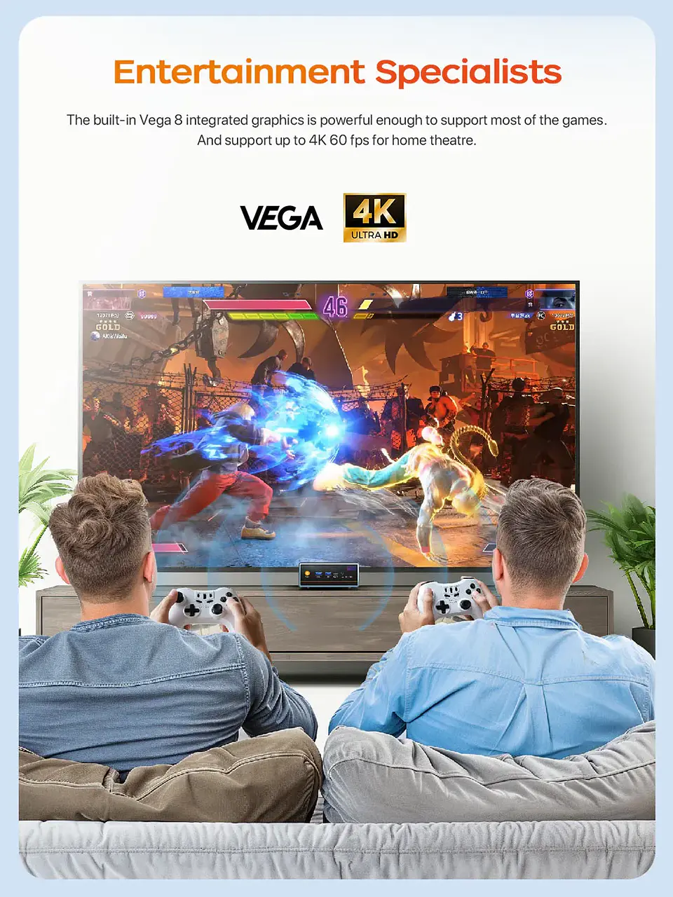 Mini PC PELADN WO4  con AMD Ryzen 7 5700U 16GB RAM DDR4 1TB SDD 8