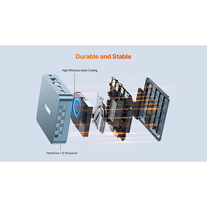 Mini PC PELADN WI-6 Intel N100 | 16GB RAM | 512GB SSD | Wi-Fi Dual | LAN Gigabit 9