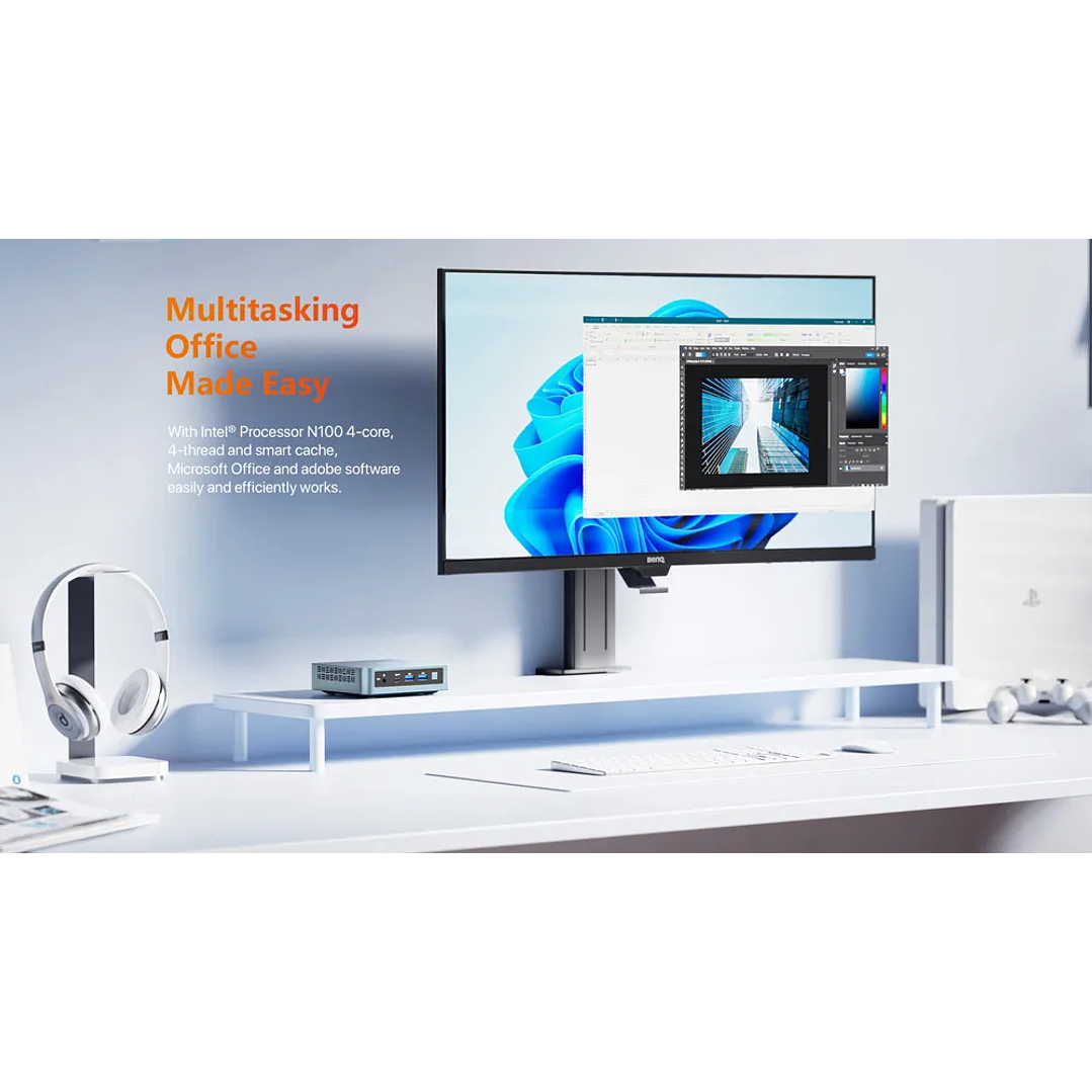 Mini PC PELADN WI-6 Intel N100 | 16GB RAM | 512GB SSD | Wi-Fi Dual | LAN Gigabit 10