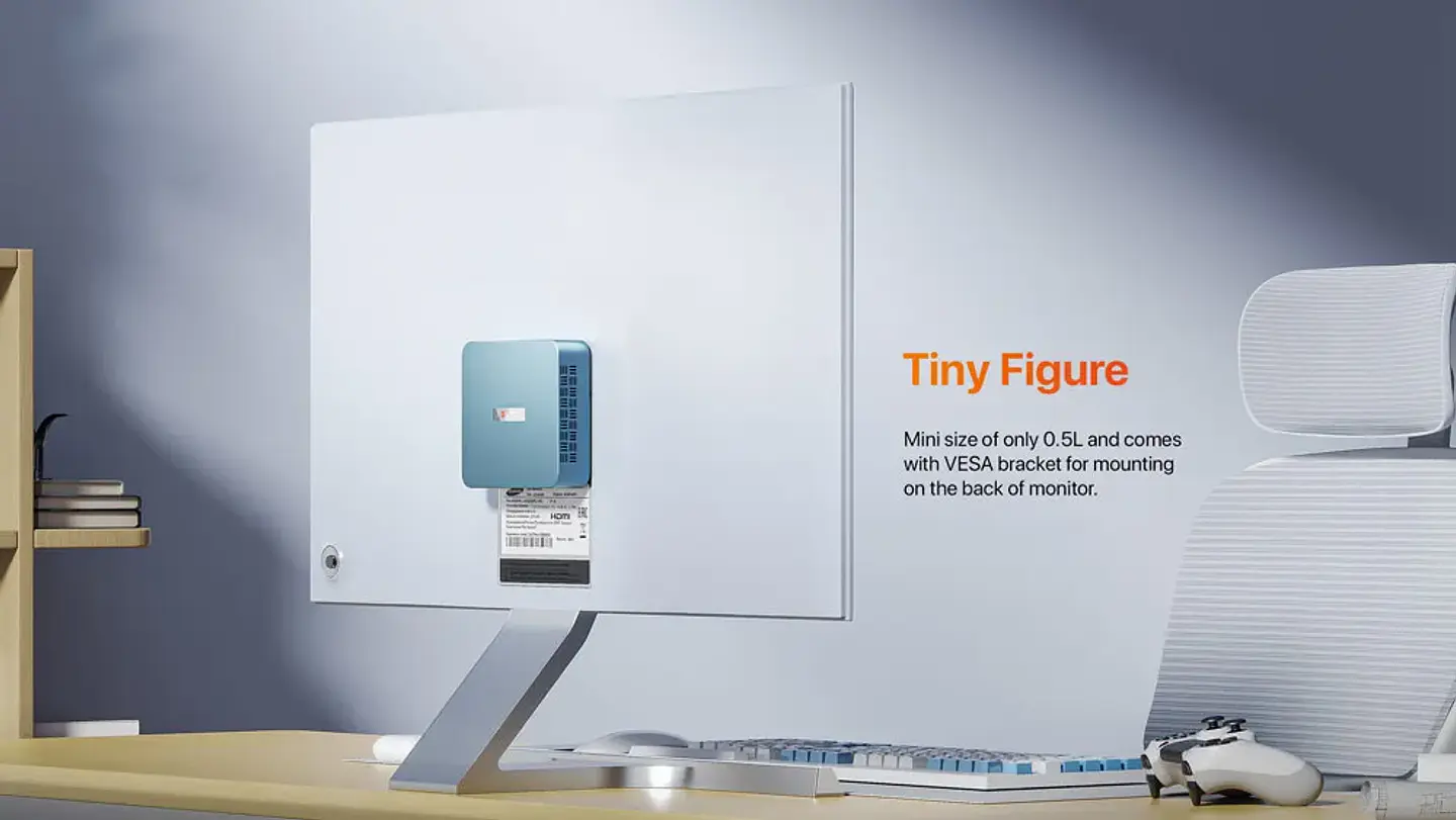 Mini PC PELADN WI-6 Intel N100 | 16GB RAM | 512GB SSD | Wi-Fi Dual | LAN Gigabit 12