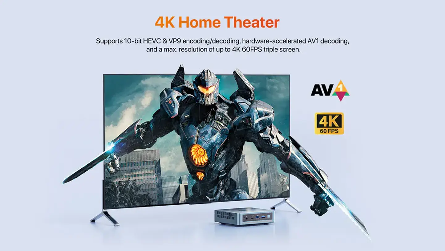 Mini PC PELADN WI-6 Intel N100 | 16GB RAM | 512GB SSD | Wi-Fi Dual | LAN Gigabit 13