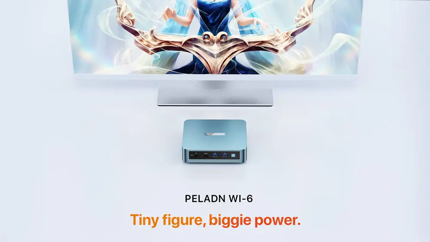 Mini PC PELADN WI-6 Intel N100 | 16GB RAM | 512GB SSD | Wi-Fi Dual | LAN Gigabit 14