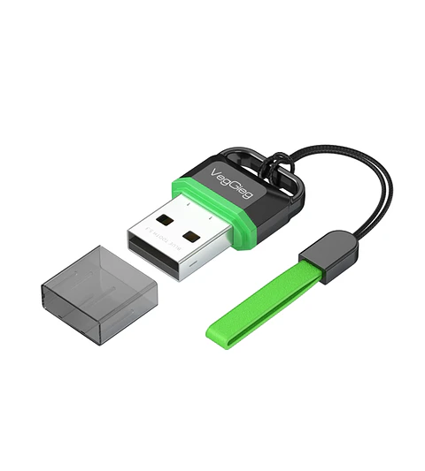 adaptador USB Bluetooth 5.3 VegGieg  | Conectividad inalámbrica avanzada para PC y laptop