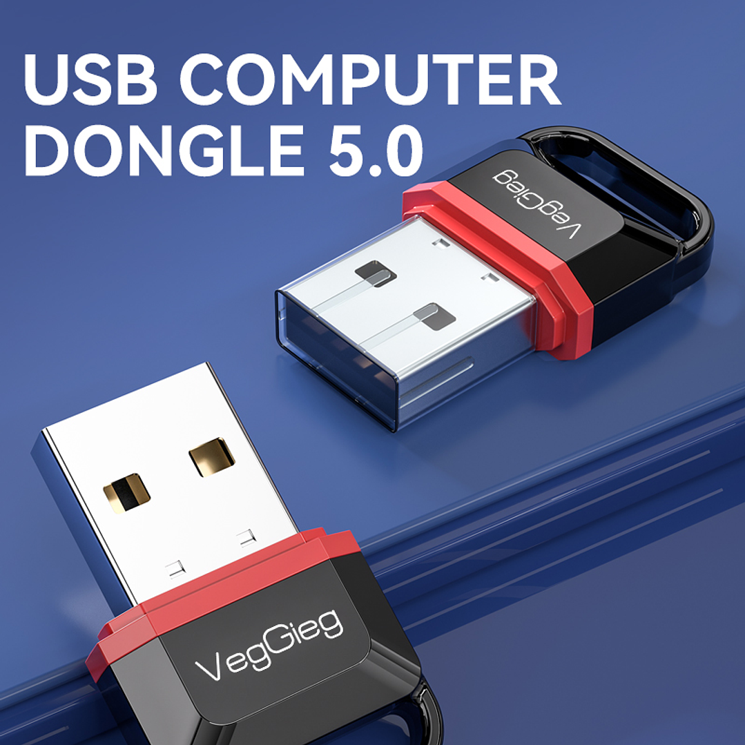 USB Bluetooth 5.0 VeggieG  | Conectividad inalámbrica para PC y laptop 2