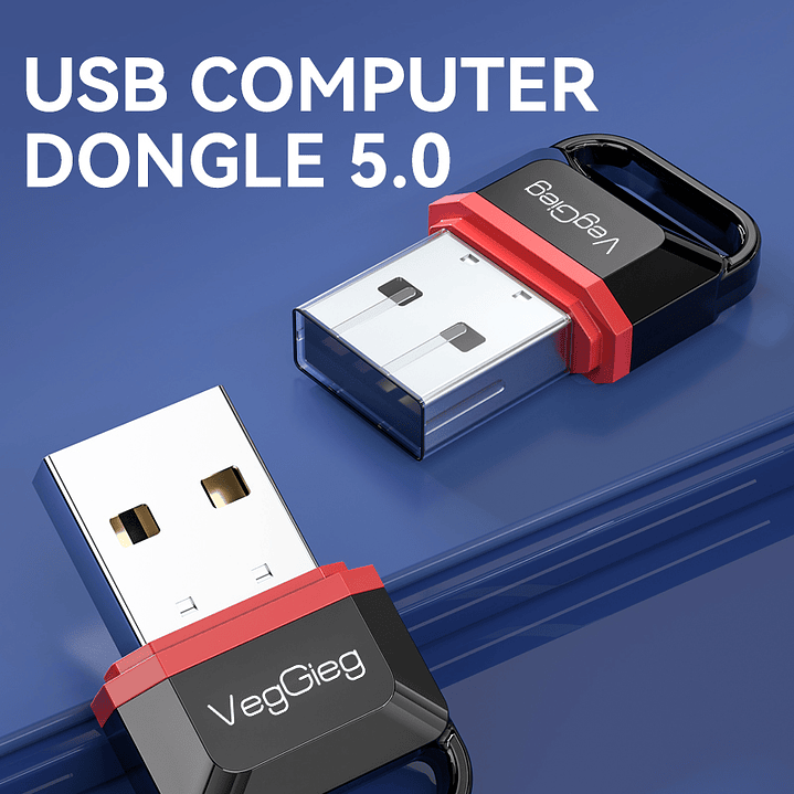 USB Bluetooth 5.0 VeggieG  | Conectividad inalámbrica para PC y laptop 2