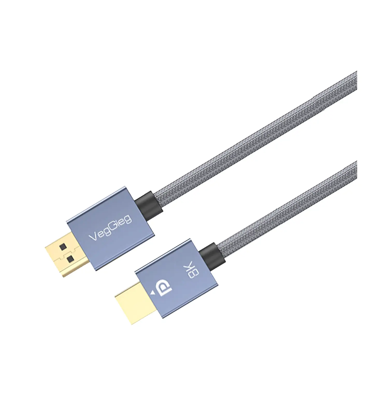 Cable DisplayPort 1.4 VeggieG  8K @ 60Hz / 4K @ 165Hz / 144Hz / 120Hz | 2m | Ultra rendimiento para gaming y diseño 1