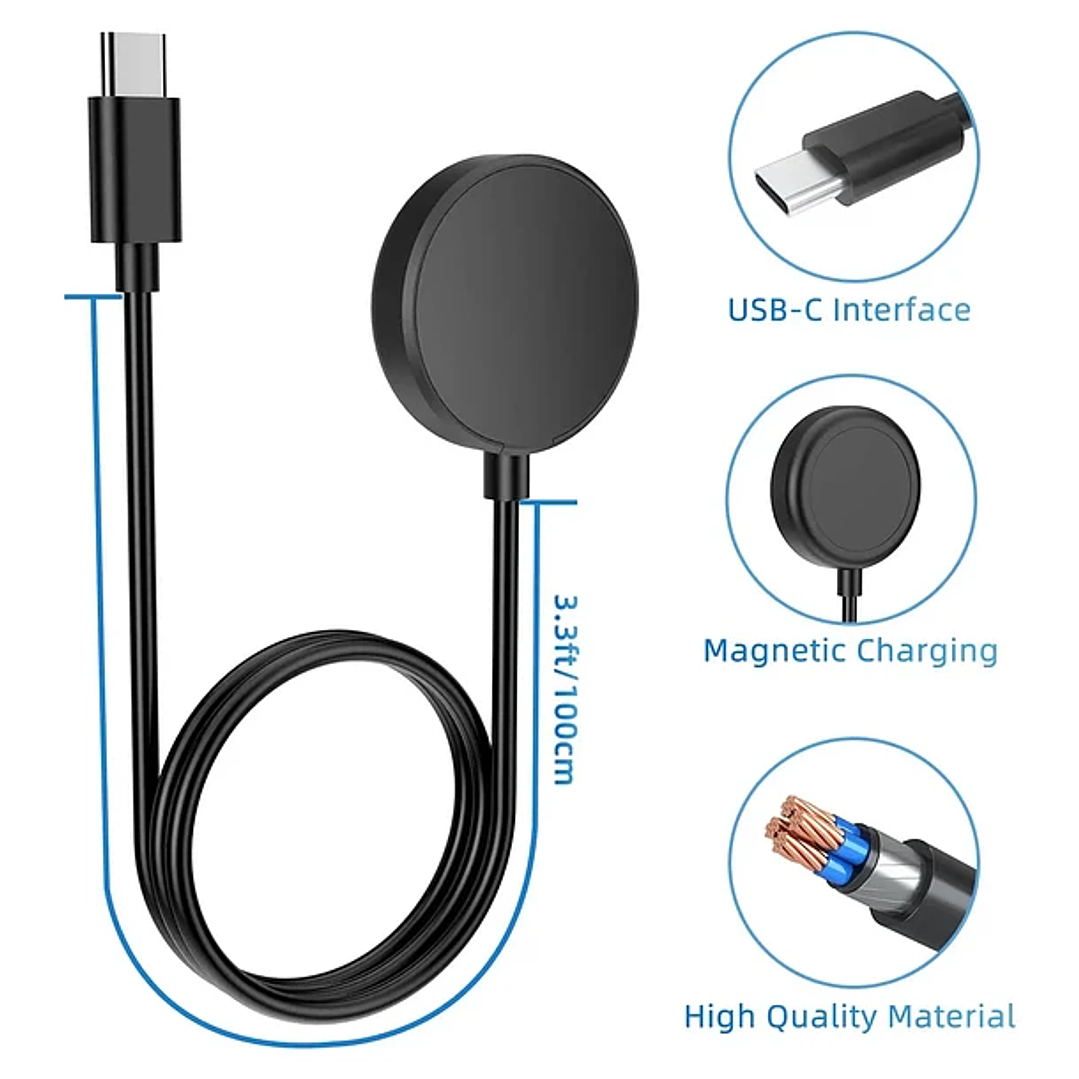 Cargador Magnético Para Samsung Galaxy Watch USB C 3