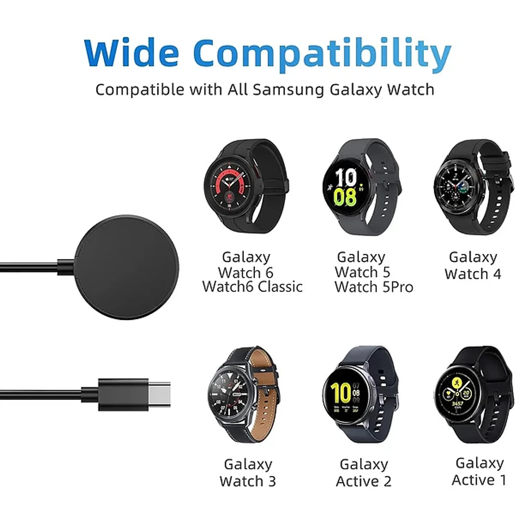 Cargador Magnético Para Samsung Galaxy Watch USB C 4