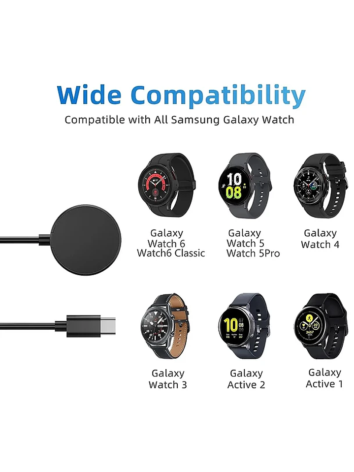Cargador Magnético Para Samsung Galaxy Watch USB C 4