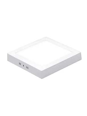 Foco Panel Led 24w Cuadrado 30x30cm Marco Blanco Sobrepuesto Luz Fria 