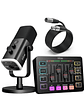 Kit Microfono Fifine Mezclador De Audio Para Streaming Xlr - Miniatura 1