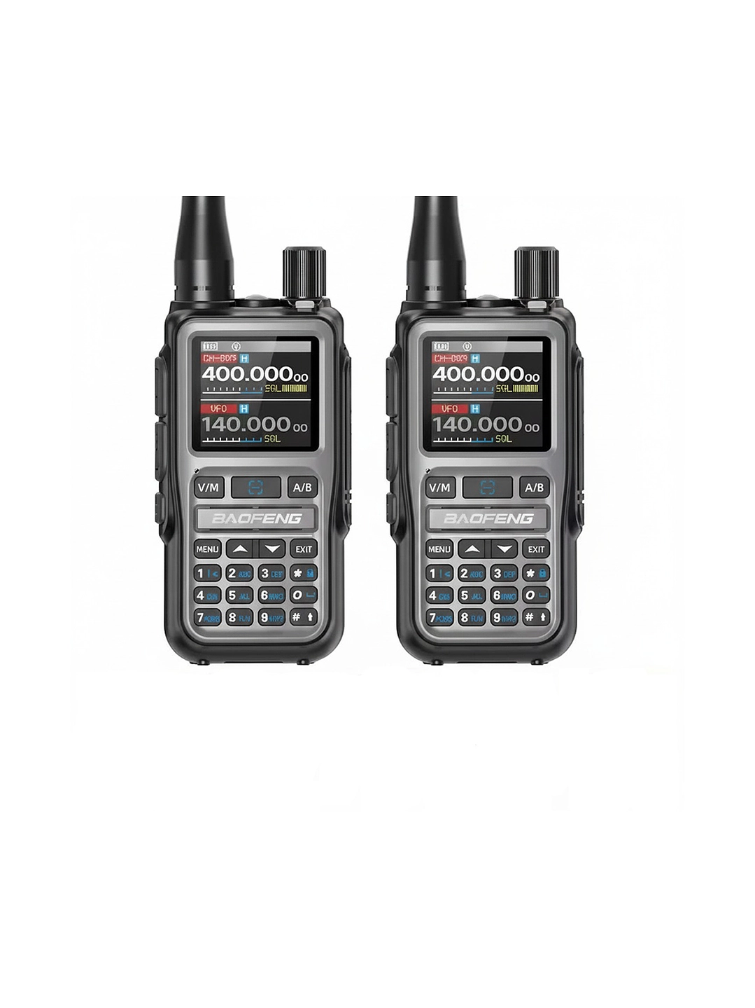 2 Radios Walkie Talkie Baofeng Mini 5r Dual Band Uhf Vhf - Verde - Vhf/uhf 1