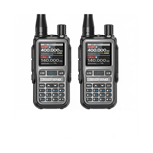 2 Radios Walkie Talkie Baofeng Mini 5r Dual Band Uhf Vhf - Verde - Vhf/uhf