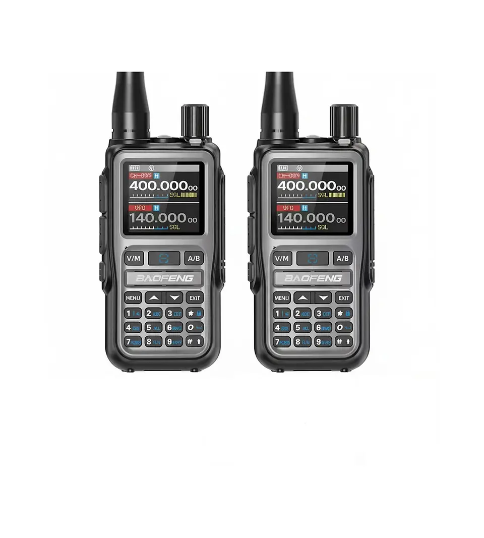 2 Radios Walkie Talkie Baofeng Mini 5r Dual Band Uhf Vhf - Verde - Vhf/uhf 1