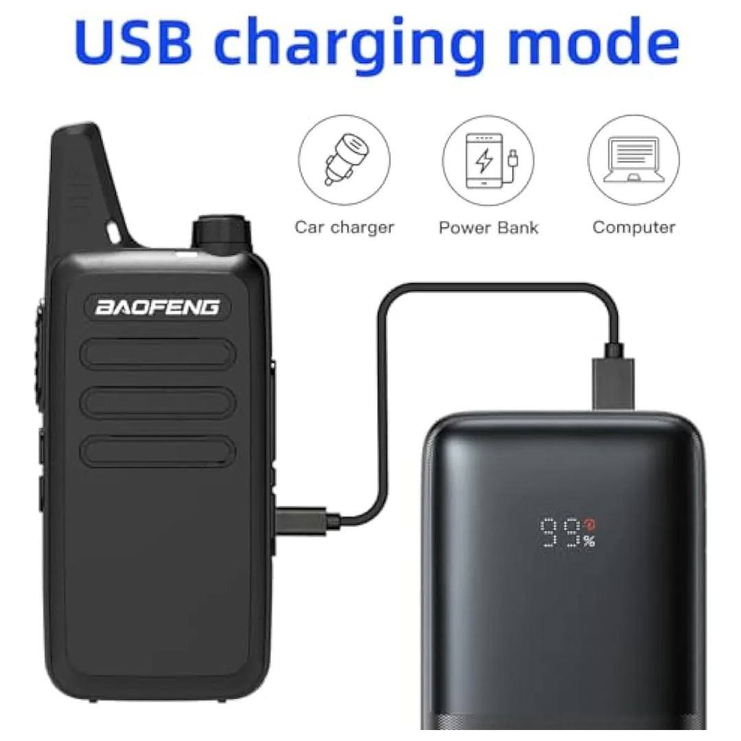walkie talkie baofeng PMR pequeño y compacto // Camping, Deporte, Seguridad, Bodegas 2