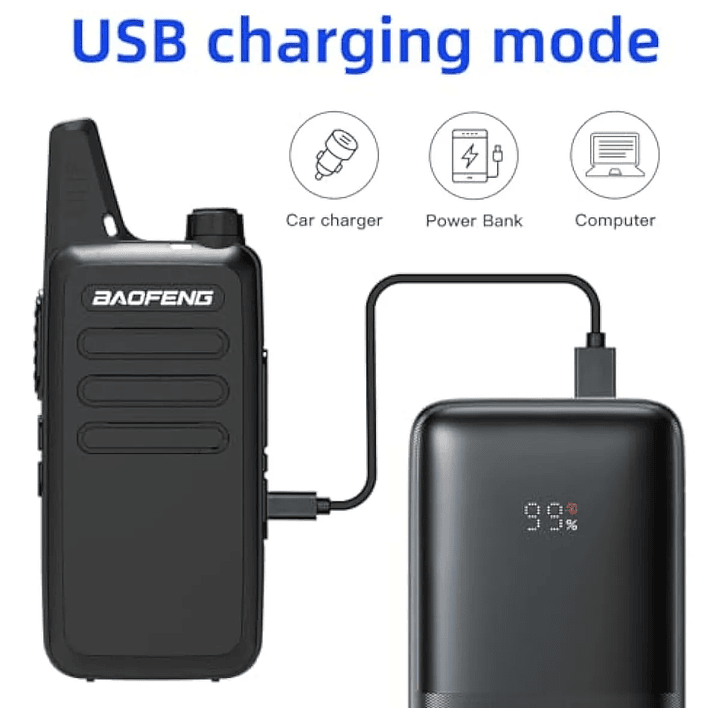 walkie talkie baofeng PMR pequeño y compacto // Camping, Deporte, Seguridad, Bodegas 2