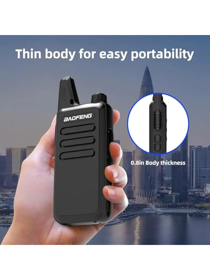 walkie talkie baofeng PMR pequeño y compacto // Camping, Deporte, Seguridad, Bodegas 3