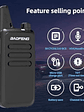 walkie talkie baofeng PMR pequeño y compacto // Camping, Deporte, Seguridad, Bodegas - Miniatura 4
