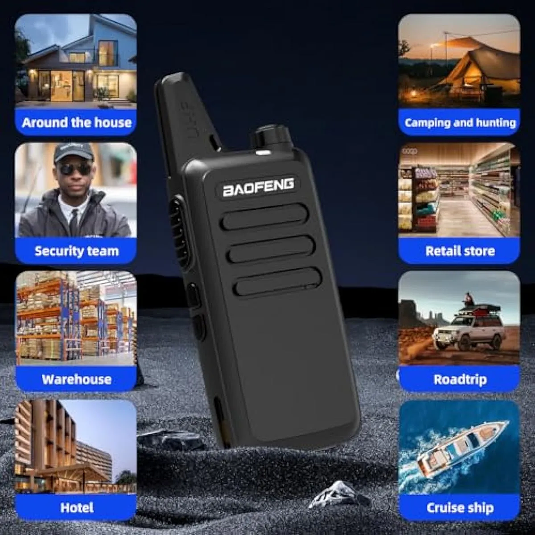 walkie talkie baofeng PMR pequeño y compacto // Camping, Deporte, Seguridad, Bodegas 7