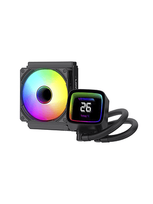 Aio 120mm Con Pantalla De Temperatura Rgb Cpu Intel Amd 