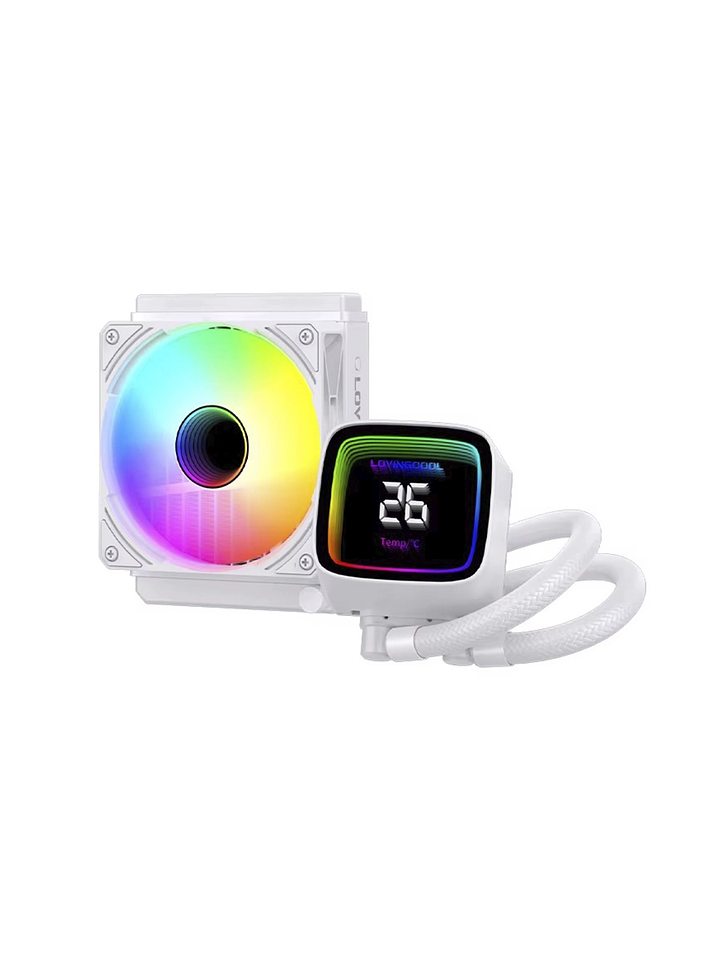 Aio 120mm Con Pantalla De Temperatura Rgb Cpu Intel Amd  4