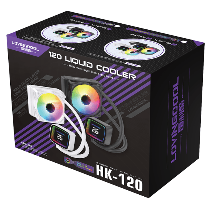 Aio refrigeracion liquida TDP 150W  120mm Con Pantalla De Temperatura ARgb Cpu Intel Amd  3