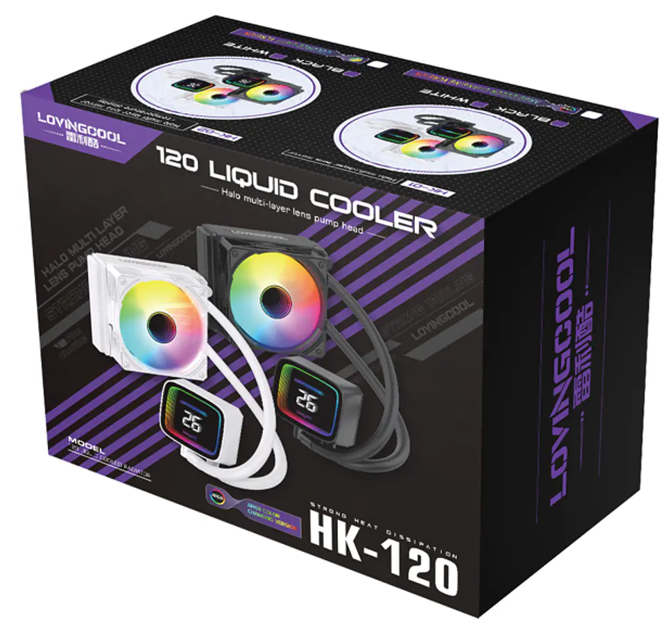 Aio refrigeracion liquida TDP 150W  120mm Con Pantalla De Temperatura ARgb Cpu Intel Amd  3