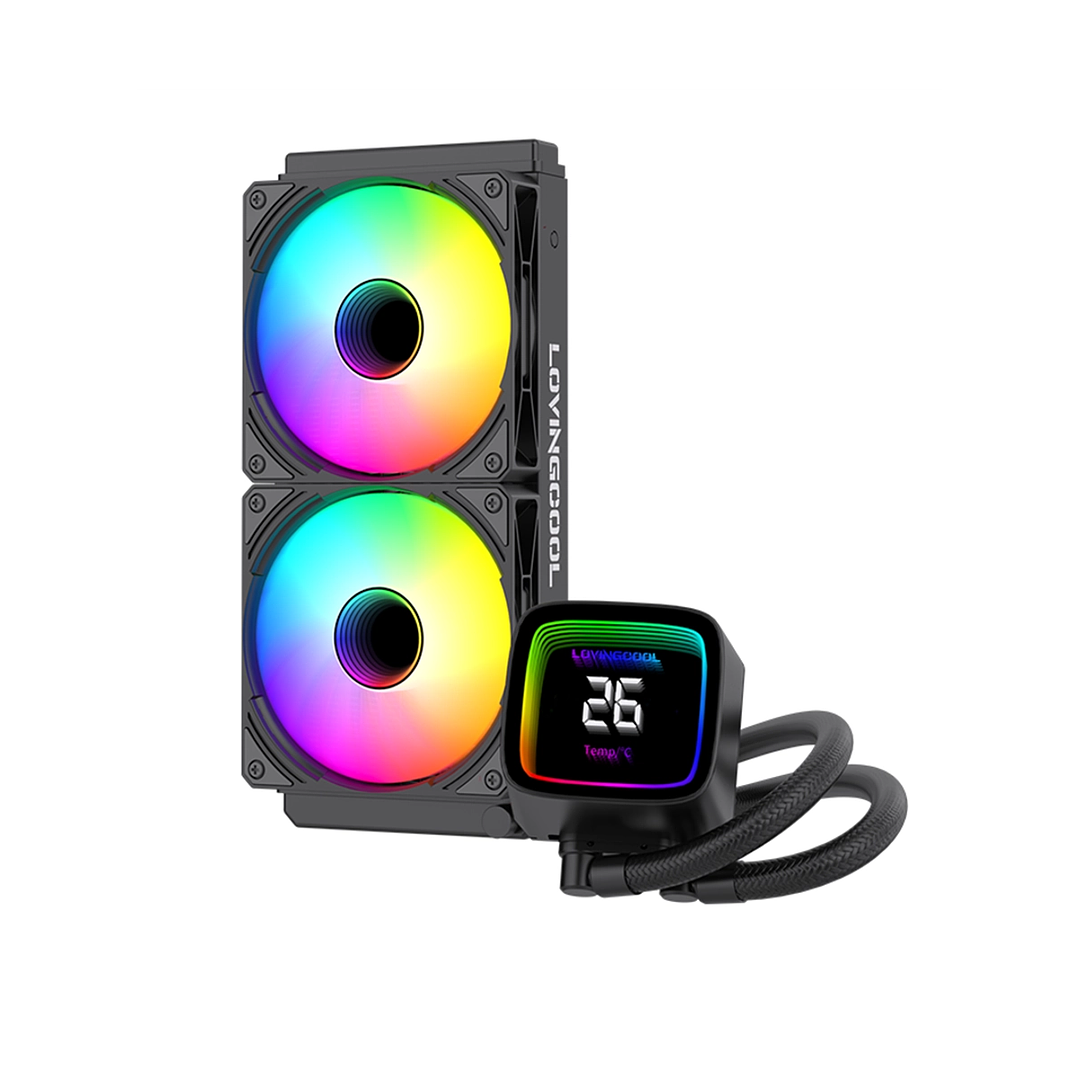 Refrigeracion Aio 240mm Con Pantalla Amd Intel Tdp 250w Negro 1