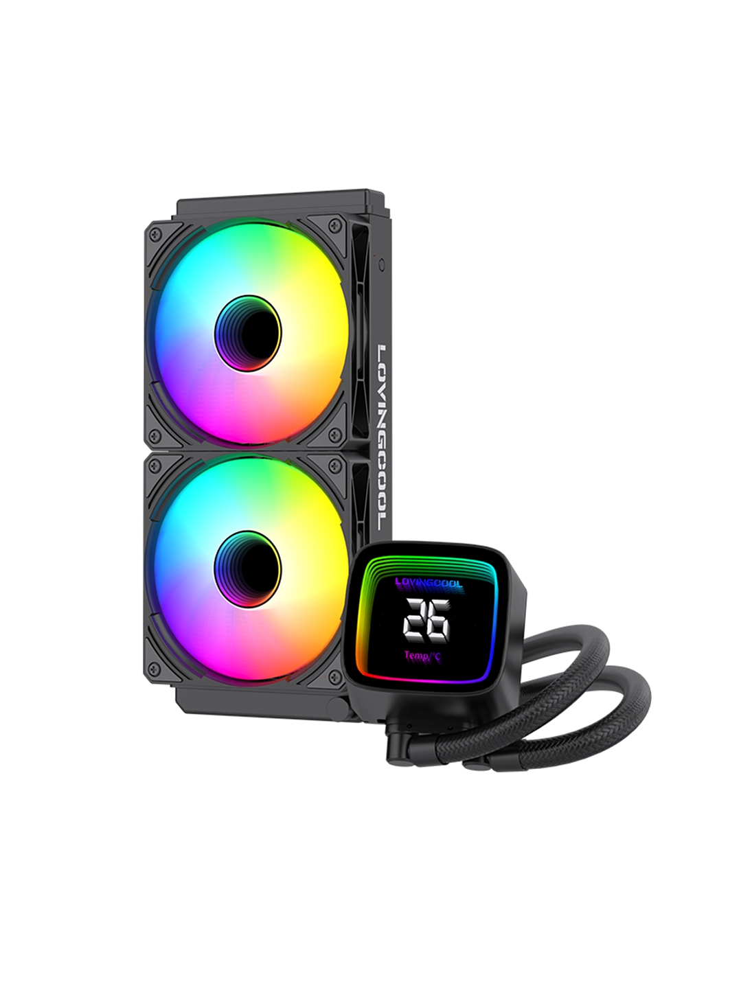 Refrigeracion Aio 240mm Con Pantalla Amd Intel Tdp 250w Negro 1