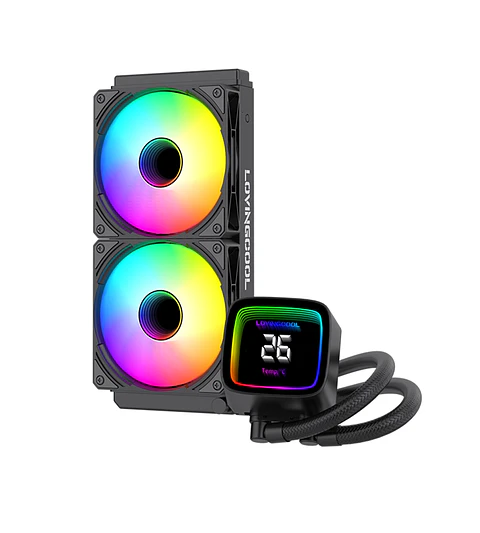 Refrigeracion Aio 240mm Con Pantalla Amd Intel Tdp 250w Negro