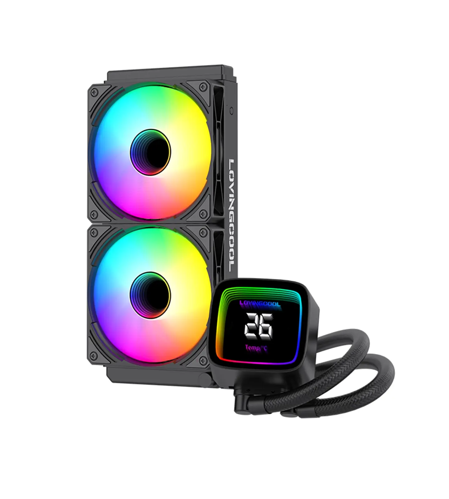 Refrigeracion Aio 240mm Con Pantalla Amd Intel Tdp 250w Negro 1