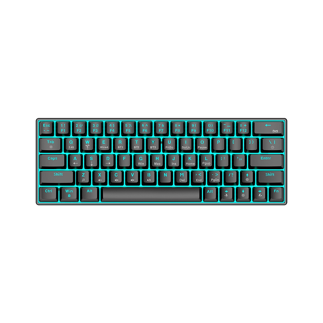 Teclado Mecánico T-WOLF T30 RGB 63 Teclas | Bluetooth + USB | Eje Verde | Compacto Gamer 2
