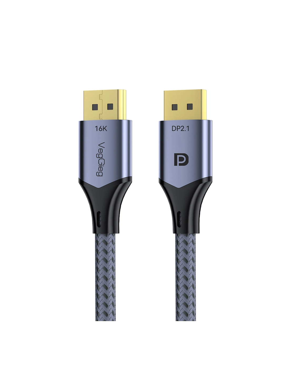 Cable Displayport Dp 2.1 16k 8k 4k 144hz/165hz/240hz  Veggieg reforzado trenzado HDR ARC 1