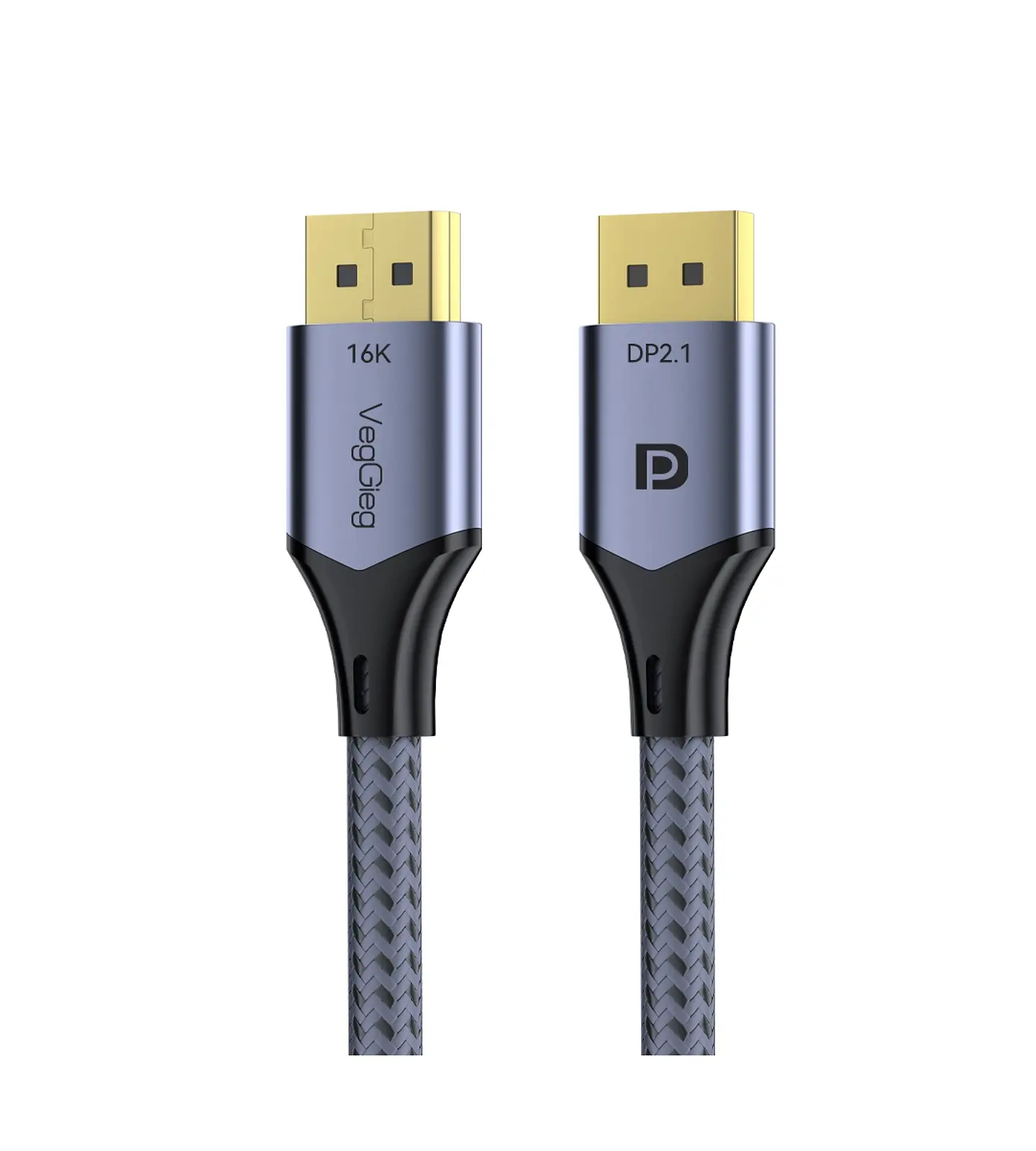 Cable Displayport Dp 2.1 16k 8k 4k 144hz/165hz/240hz  Veggieg reforzado trenzado HDR ARC 1