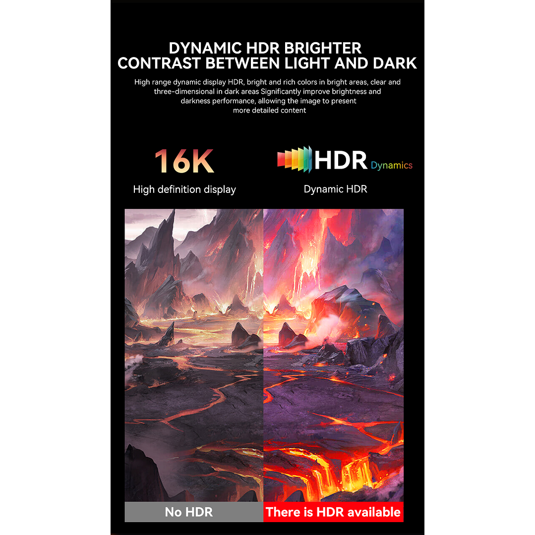 Cable Displayport Dp 2.1 16k 8k 4k 144hz/165hz/240hz  Veggieg reforzado trenzado HDR ARC 5