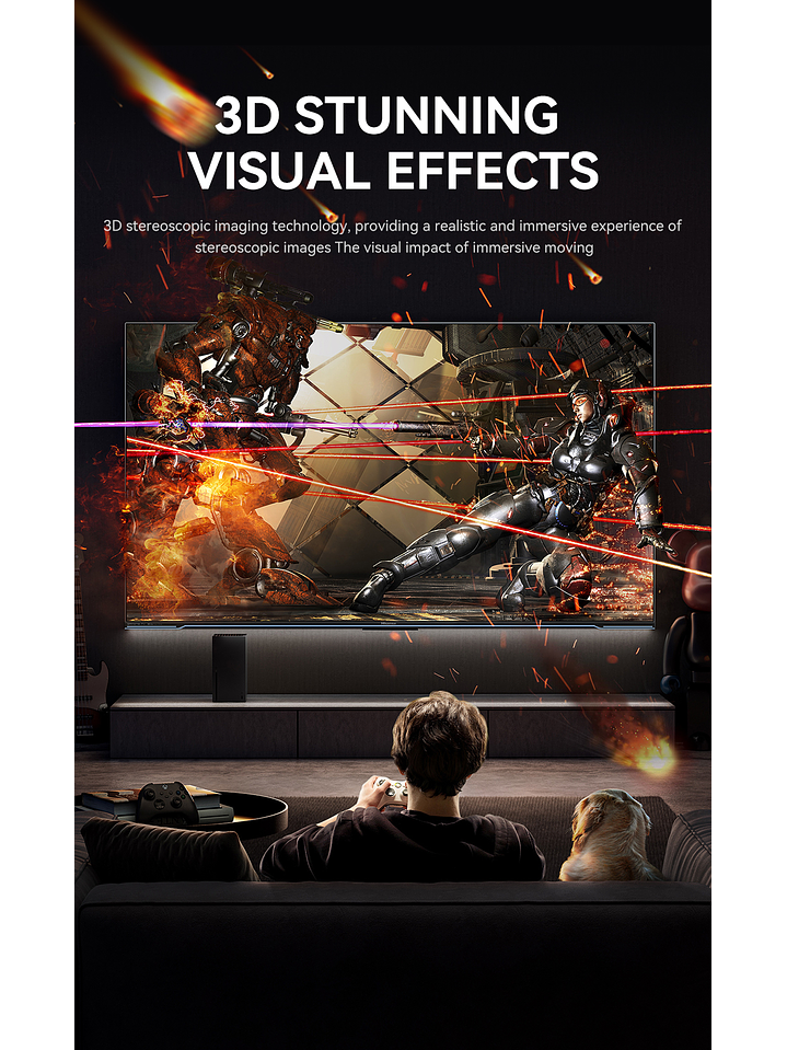 Cable Displayport Dp 2.1 16k 8k 4k 144hz/165hz/240hz  Veggieg reforzado trenzado HDR ARC 13