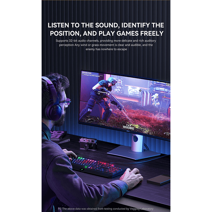 Cable Displayport Dp 2.1 16k 8k 4k 144hz/165hz/240hz  Veggieg reforzado trenzado HDR ARC 15