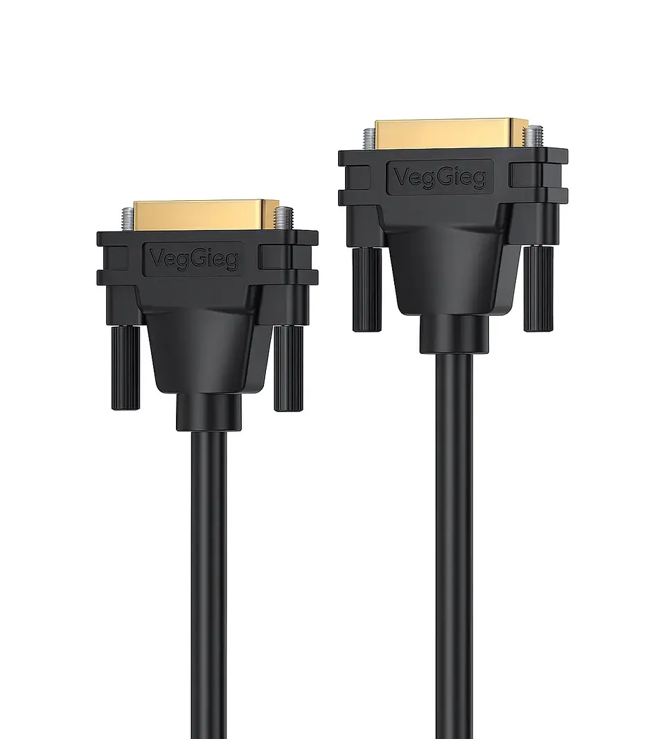 Cable Dvi 24 + 1 Macho Macho Veggieg Conector Dorado Refozado certificado  1