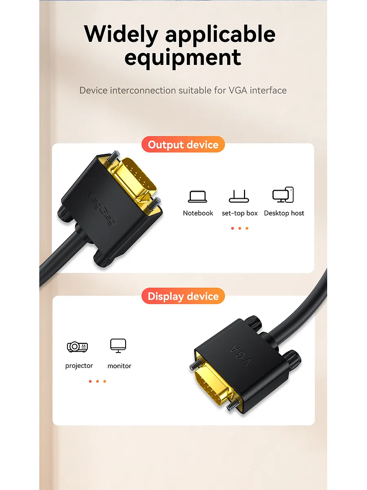 Cable Dvi 24 + 1 Macho Macho Veggieg Conector Dorado Refozado certificado  5