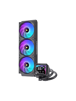 Refrigeración Líquida Cooler Gaming AIO  360mm Argb Ak-3 Lovingcool Negro pantalla digital