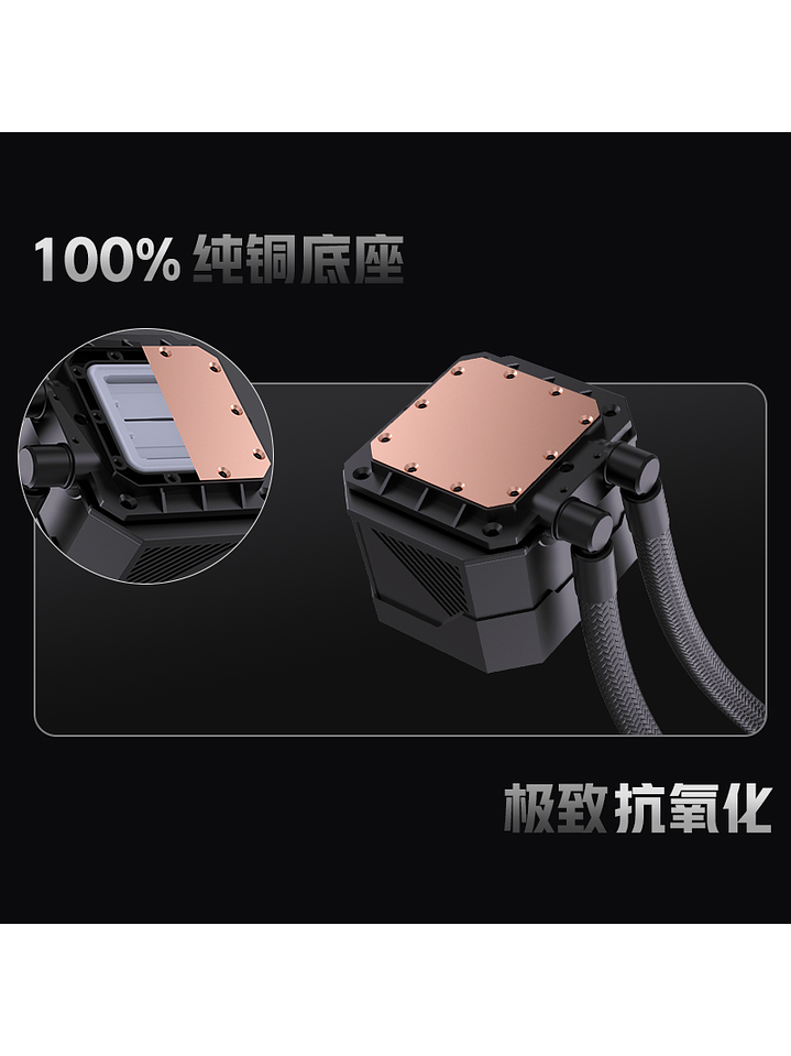 Refrigeración Líquida Cooler Gaming AIO  360mm Argb Ak-3 Lovingcool Negro pantalla digital 4