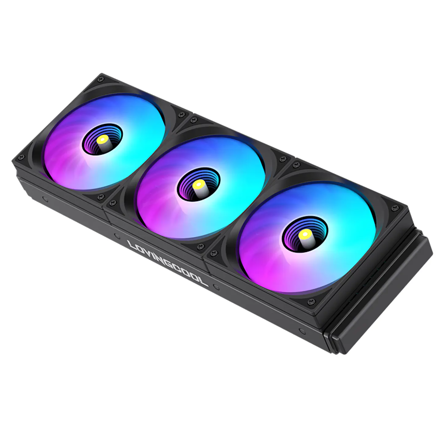 Refrigeración Líquida Cooler Gaming AIO  360mm Argb Ak-3 Lovingcool Negro pantalla digital 3