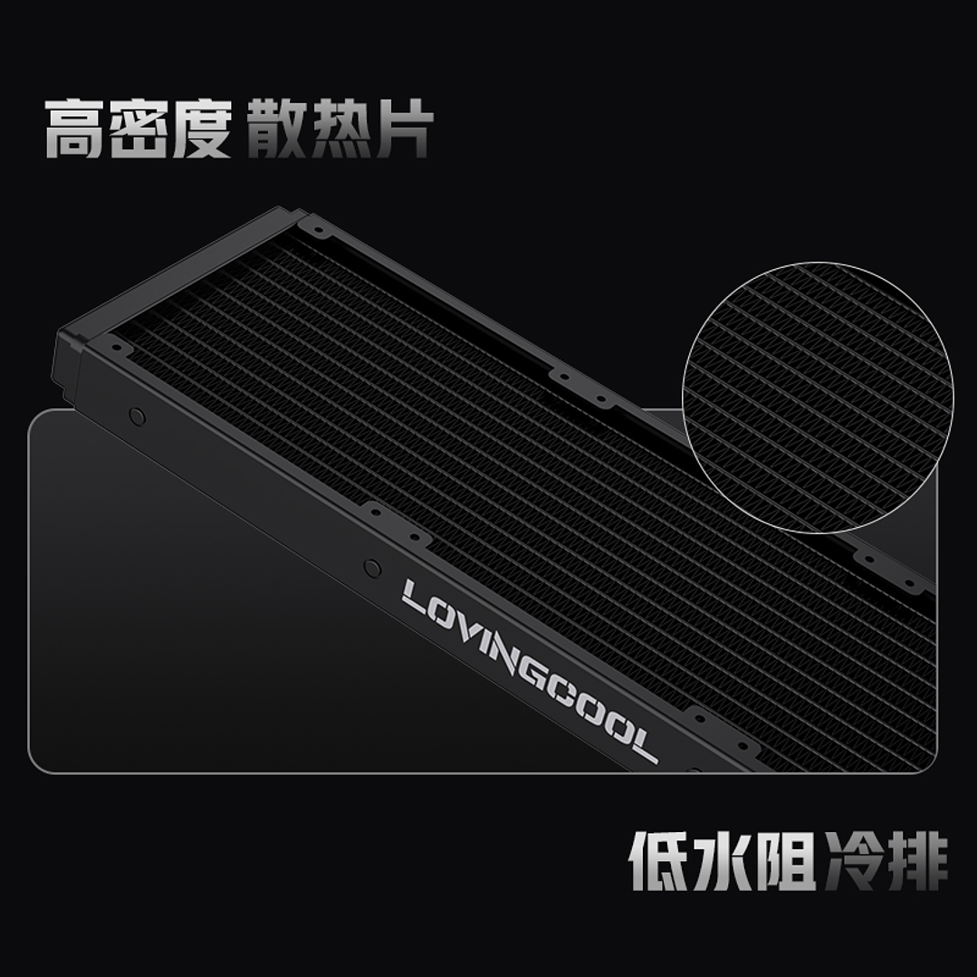 Refrigeración Líquida Cooler Gaming AIO  360mm Argb Ak-3 Lovingcool Negro pantalla digital 6