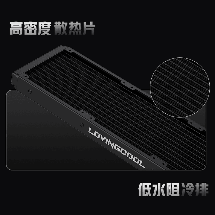 Refrigeración Líquida Cooler Gaming AIO  360mm Argb Ak-3 Lovingcool Negro pantalla digital 6