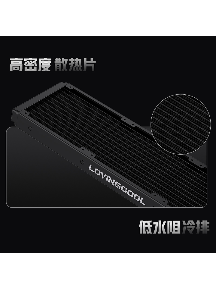 Refrigeración Líquida Cooler Gaming AIO  360mm Argb Ak-3 Lovingcool Negro pantalla digital 6