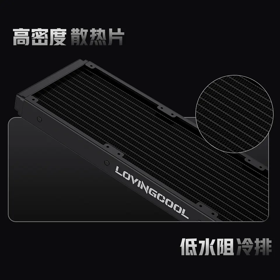 Refrigeración Líquida Cooler Gaming AIO  360mm Argb Ak-3 Lovingcool Negro pantalla digital 6