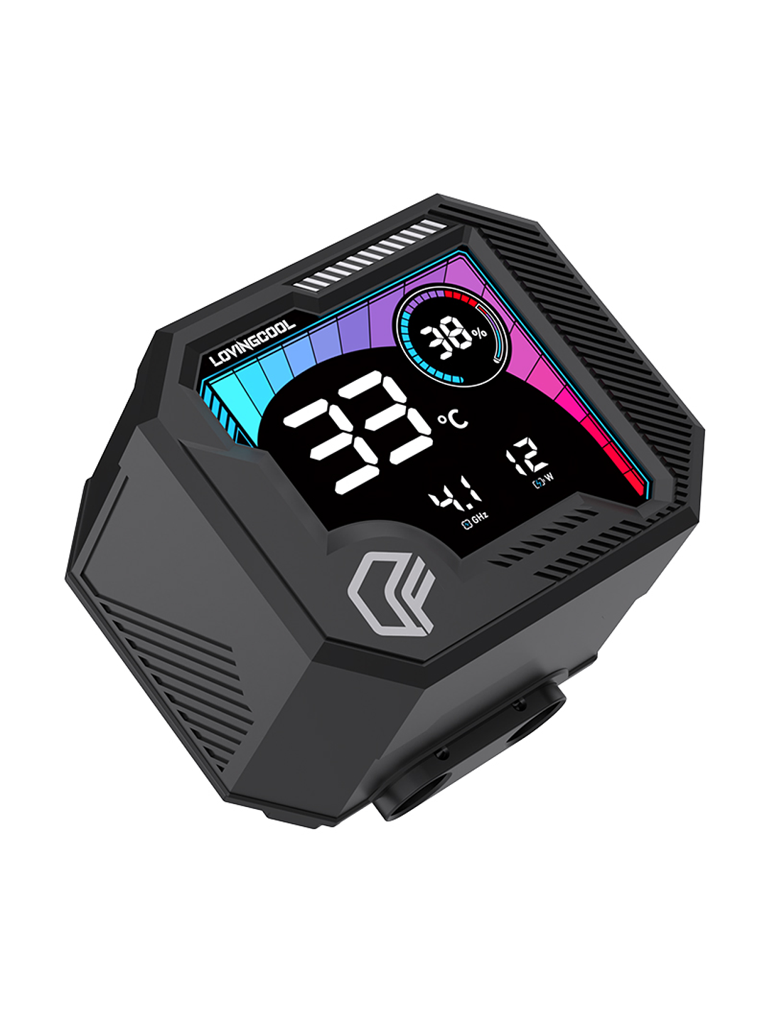 Refrigeración Líquida Cooler Gaming AIO  360mm Argb Ak-3 Lovingcool Negro pantalla digital 2