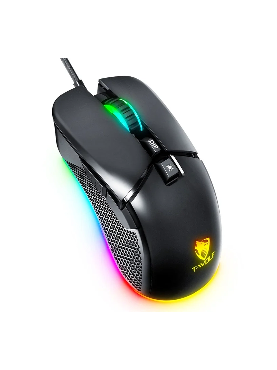 Mouse Gamer T-wolf G590 Rgb, 7200 Dpi,7 Botones Programables por software  1